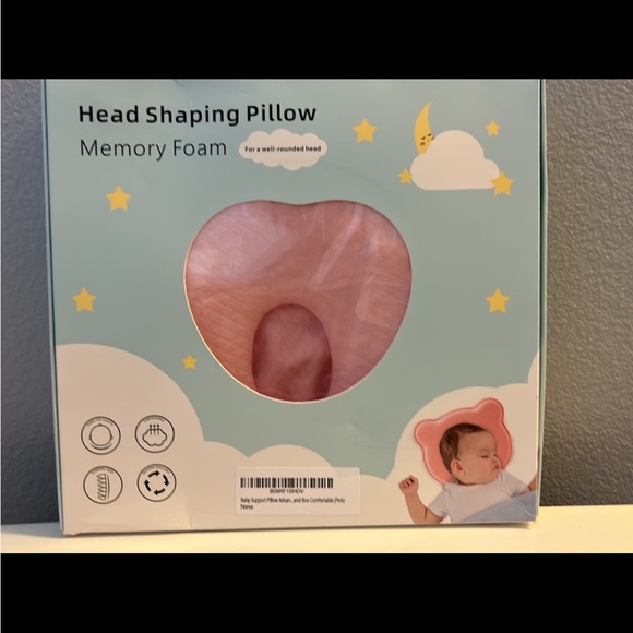 Amazon Other - NIB 2 Head Shaping  Pillow Memory Foam Pink